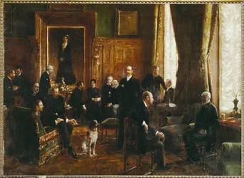 Salon hrabiny Potockiej w 1887 roku (obraz na płótnie)