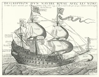 Francuski okręt wojenny, c1657