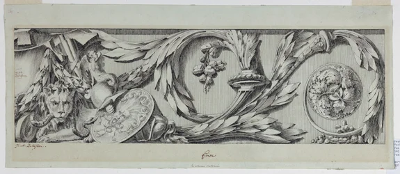 Rysunek, Fryz z Rinceau, 1775-80