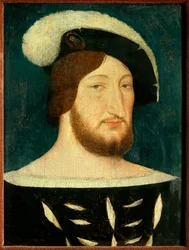 Portret Franciszka I (1494 - 1547), króla Francji. Obraz Jeana Cloueta (1485-1541)