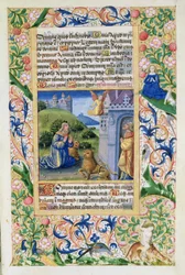 Pani Lat. Q.v.I.126 Antoniego Wielkiego i Pawła Pustelnika, z Godzin Ludwika Orleanu, 1469