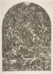 Święty Michał i Smok, z Apokalipsy.n.d.