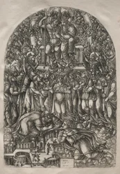 Apokalipsa: niezliczona rzesza stojąca przed tronem, 1546-1556.