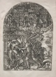 Apokalipsa: Anioł pokazuje św. Janowi Nowe Jeruzalem, 1546-1556.