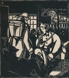 Żołnierze na stacji, 1919