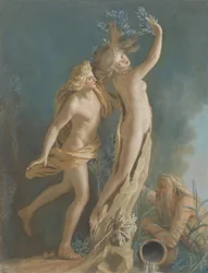 Apollo i Daphne, po Marmurowej Grupie Lorenzo Berniniego w Galerii Borghese w Rzymie Apollo i Daphne, po Marmurowej Grupie Lorenzo Berniniego w Galerii Borghese w Rzymie