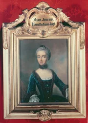 Maria Józefa Bawarska, druga żona Józefa II (1741-90), cesarza Świętego Cesarstwa Rzymskiego