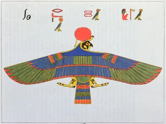 Bóg Horus przedstawiony w postaci krogulca, 1823