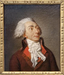 Portret Michela Lepeletier de Saint Fargeau (1760-1793), francuskiego polityka, prawnika, bardzo aktywnego członka Konwentu w czasie rewolucji, opracował narodowy plan edukacji na podstawie planu Condorceta, którego idee zostaną podjęte przez J