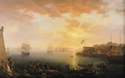 Widok na port brzeski, 1796 r.