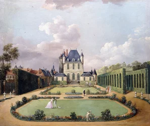 Widoki na Chateau de Mousseaux i jego Ogrody,
