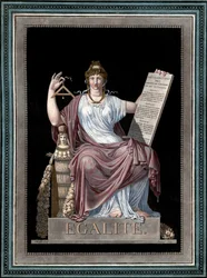 Równość - grawer Jean Francois (Jean-Francois) Janinet (1752-1814) - Allegorie de l