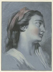 Głowa młodej kobiety Tete de femme