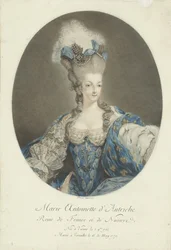 Portret Marii Antoniny Maria Antonina Austrii, królowa Francji i Nawarry (tytuł na obiekcie)