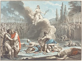 Walka Horatii i Curatii, 1783.