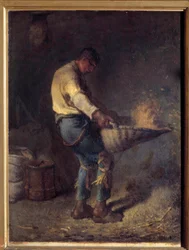 Obraz Vanneura Jeana Francois Milleta (1814-1875) XIX-wieczne słońce. 0,38x0,29 m²