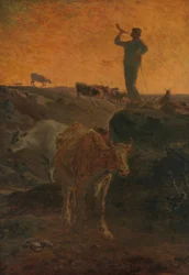 Calling the Cows Home, ca. 1872.
