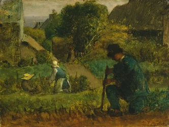 Scena ogrodowa, 1854.