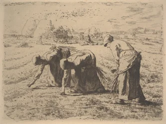 The Gleaners, c.1855 (akwaforta)