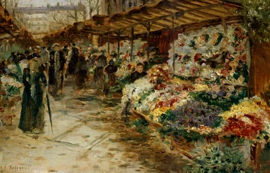 Targ kwiatowy, 1882.