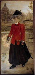 Obraz ucznia Jean Francois Raffaelli (1850-1924) 1908 Nd. 2,08x1,03 m Pau, Muzeum Sztuk Pięknych
