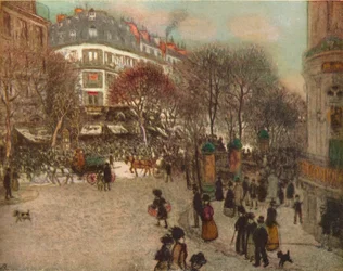 Bulwar Des Italiens, Paryż, ok. 1908 r.