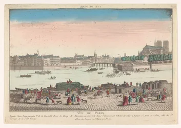 Widok na Paryż widziany z Quai de Miramion Vue de Paris (tytuł na obiekcie)