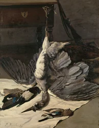 Martwa natura z czaplą, 1867