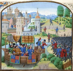 Jean Froissart, Kroniki, 154v, 12148 btv1b8438605hf336, zbiór