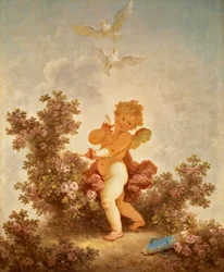 Fragonard - Postęp miłości, Miłość wartownika, 1790-91