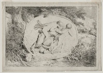 Bachanalia: Nimfa Astride a Satyr, 1763.