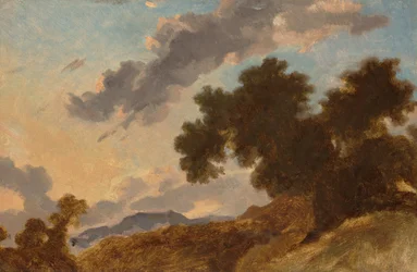 Pejzaż górski o zachodzie słońca, c. 1765.