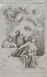 Uczniowie przy grobie, 1764.