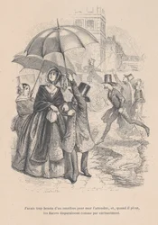 Za bardzo potrzebowałem omnibusa, ale jak tylko zaczyna padać, wszyscy zdają się d..., 1843.