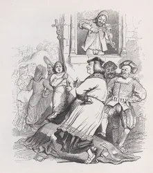 Skrzypek z Meudon z Dzieł wszystkich Bérangera, 1836.
