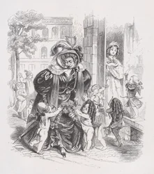 Biedny Putti z Dzieł wszystkich Bérangera, 1836.