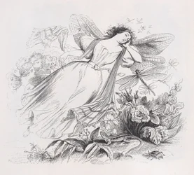 Sylfa z Dzieł wszystkich Bérangera, 1836.