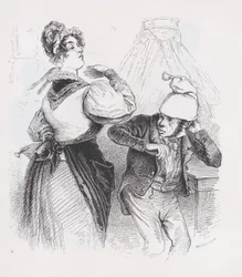 Trzeci mąż z Dzieł wszystkich Bérangera, 1836.