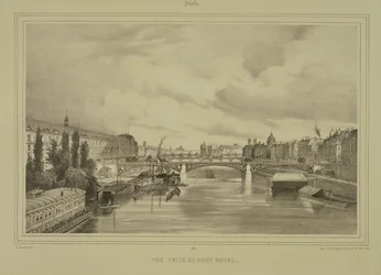 Widok na Pont Royal, opublikowany przez Auguste Bry