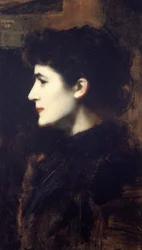 Eugénie-Marie Gadiffet-Caillard znana jako Germaine Davis 1857-1927, 1892.