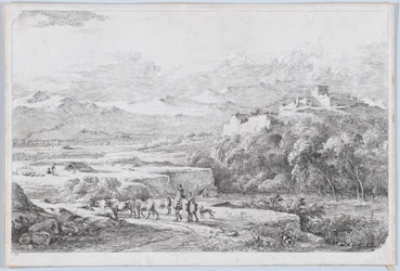 Krajobraz według Van der Cabela, ok. 1773.