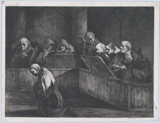 Śpiewanie mnichów, 1795.