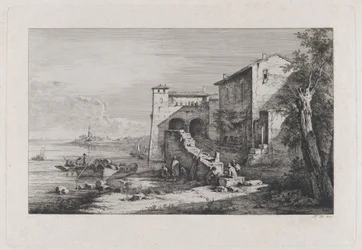 Widok Starego Urzędu Celnego w Rzymie, 1807 r.
