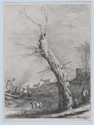 Zima, po rysunku wykonanym w Saint-Chamond, 1795.