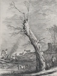 Zima, po rysunku wykonanym w Saint-Chamond, 1795.
