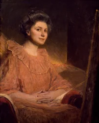 Portret Angele Delasalle – Jean Joseph Benjamin Constant (1845-1902)