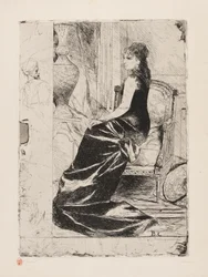 Kobieta w czerni, ok. 1876