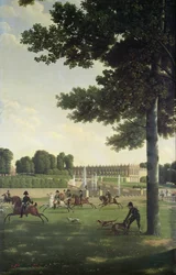 Otwarta przestrzeń przed Grand Trianon, 1810 r.