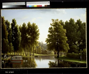 Park w Mortefontaine (olej na płótnie)