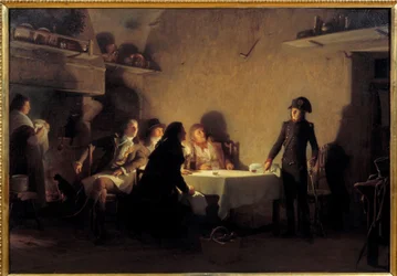 Kolacja Beaucaire. Pod koniec swojej wizyty na targach Beaucaire w dniu 29 lipca 1793 roku, Napoleon Bonaparte jadł obiad z dwoma marsylskimi negocjatorami, fabrykantem Nimois i Montpellier. Przerabia tekst „Le wieczerza Beaucaire” w dwie noce. Przyszły ce